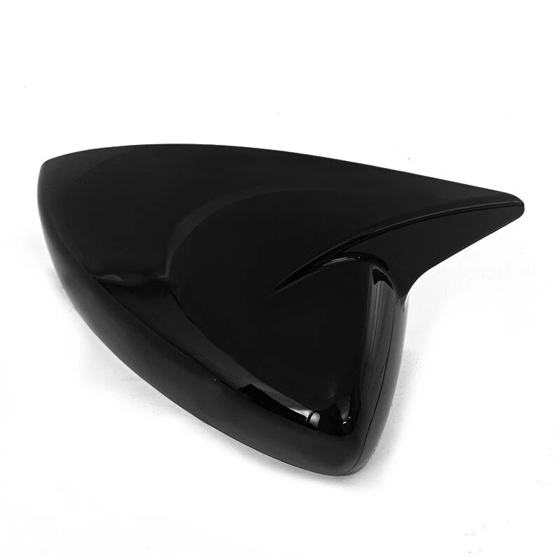 Glossy Black 2 x OX Horn Style Mirror Cover Caps for Mazda CX-30 (2020-2023)