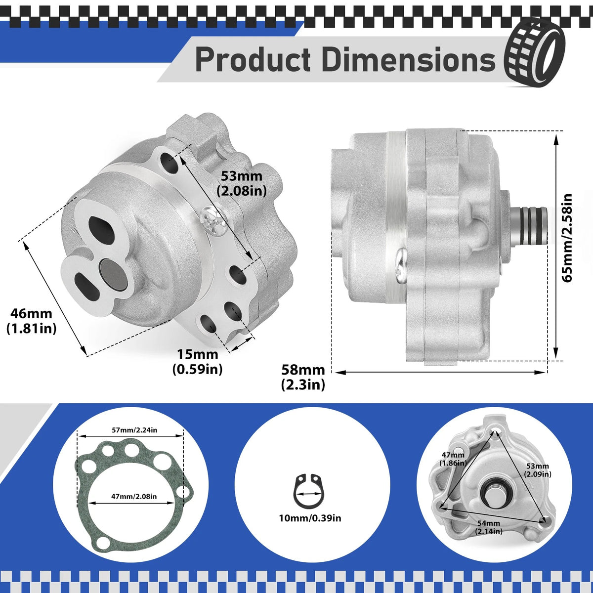 Oil Pump for Yamaha Raptor 660R 700 700R (2002–2005)