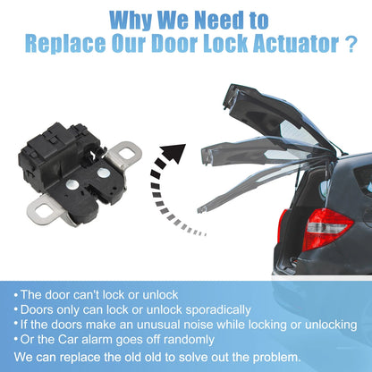Trunk Lift Latch Tailgate Lock Actuator for BMW (Plastic, Metal, Black)