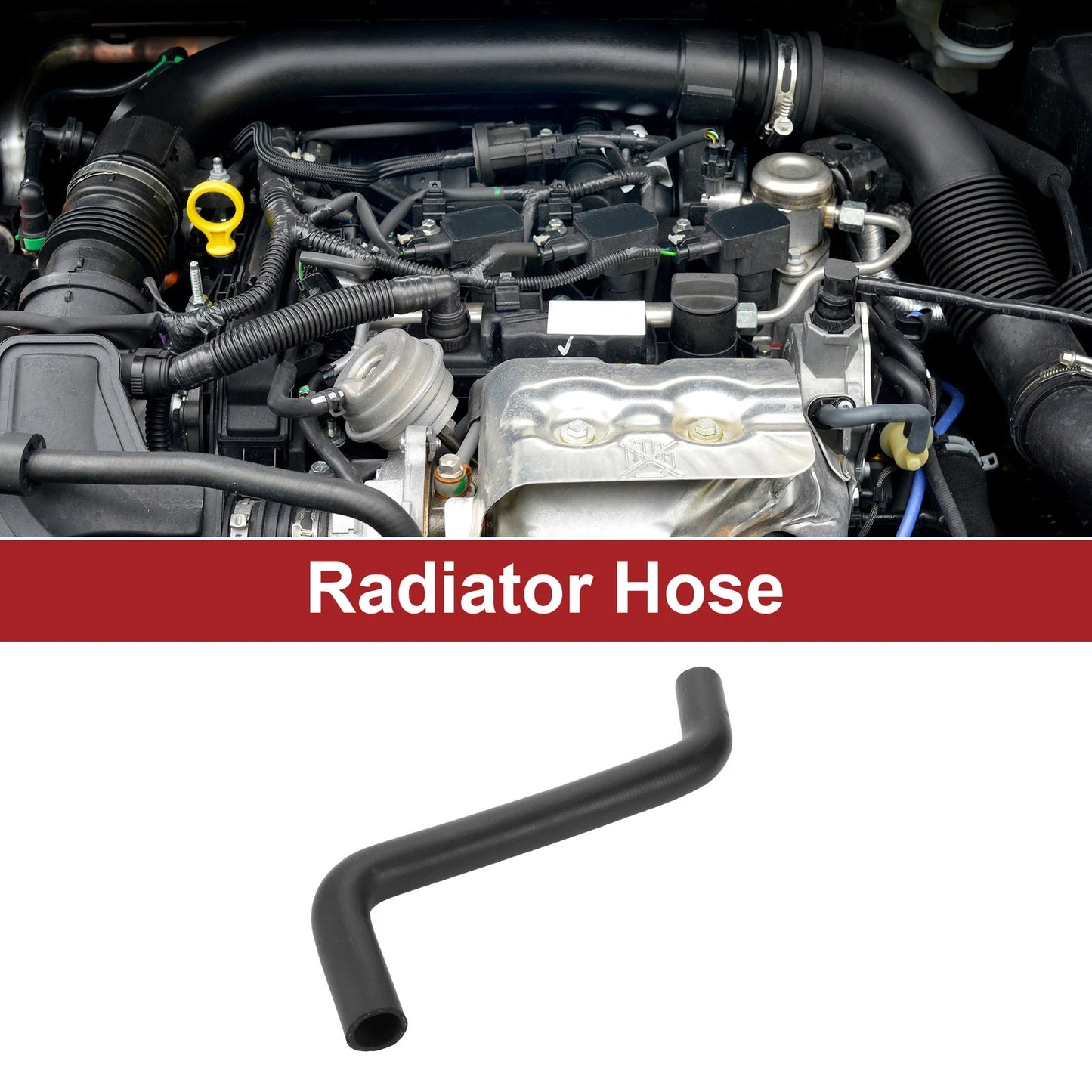 Radiator Hose for Toyota Camry 2.2L (1997-2001) Rubber Black 1 x Piece