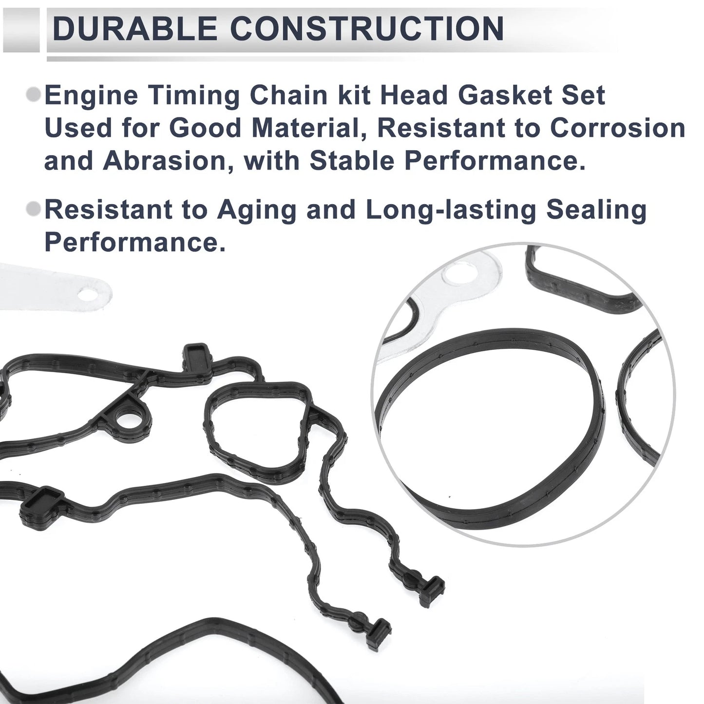 Engine Timing Cover Gasket Set for Jeep Wrangler 3.6L 3.2L (2012 - 2016)