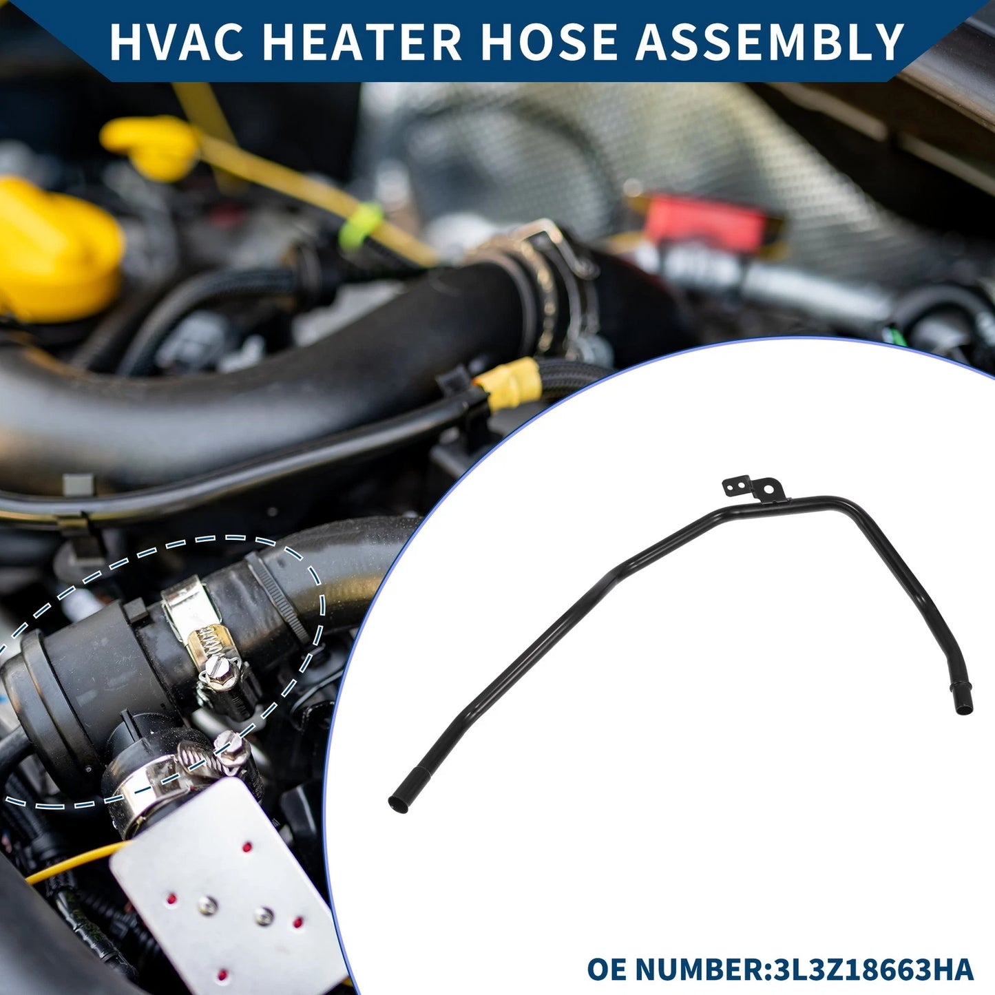 HVAC Heater Hose Assembly for Ford F-150 2004-2008 (2 x)