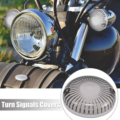 2 x Smoked Color LED Turn Signals Lens Covers for Yamaha V-Star 650 1100