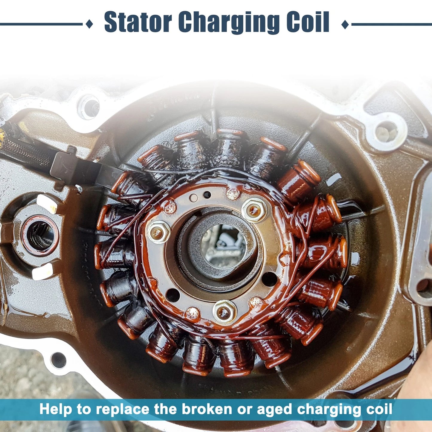 15amp / Stator Charging Coil for Kawasaki 4 Stroke Engine FR541V FR600V FR651V