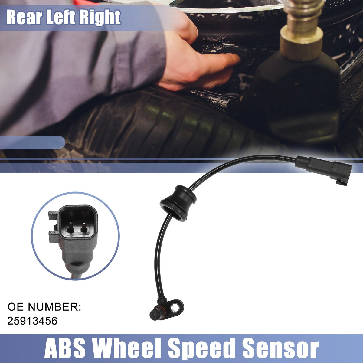 Rear Left & Right ABS Wheel Speed Sensors for Chevrolet