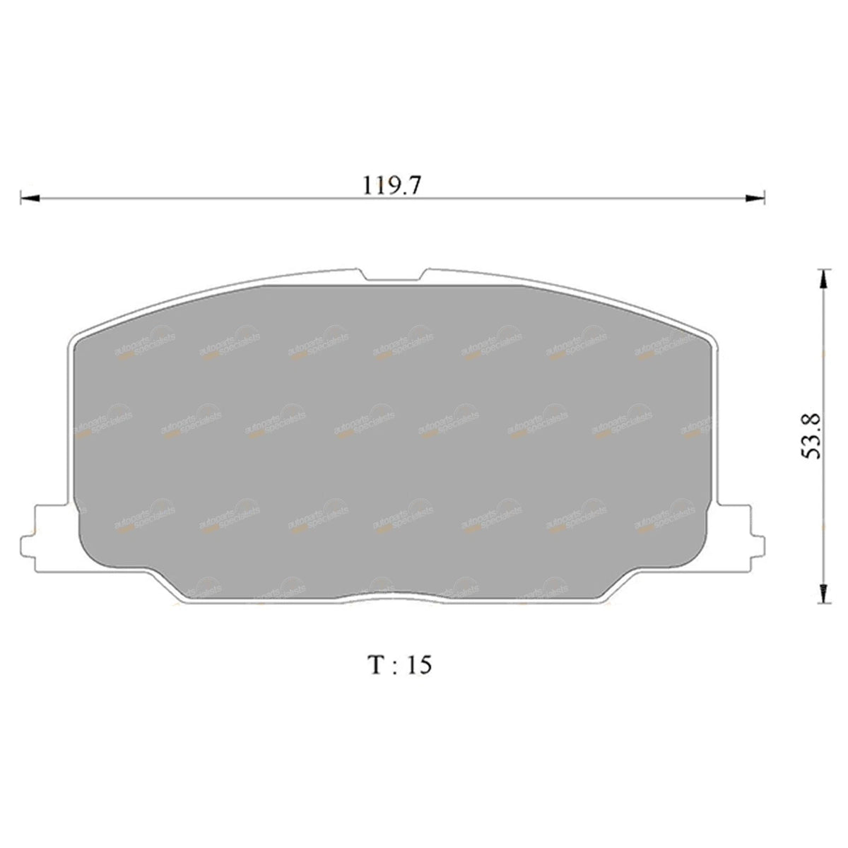 Front Disc Brake Pads Set for Toyota Camry VZV21 (1988–1993)