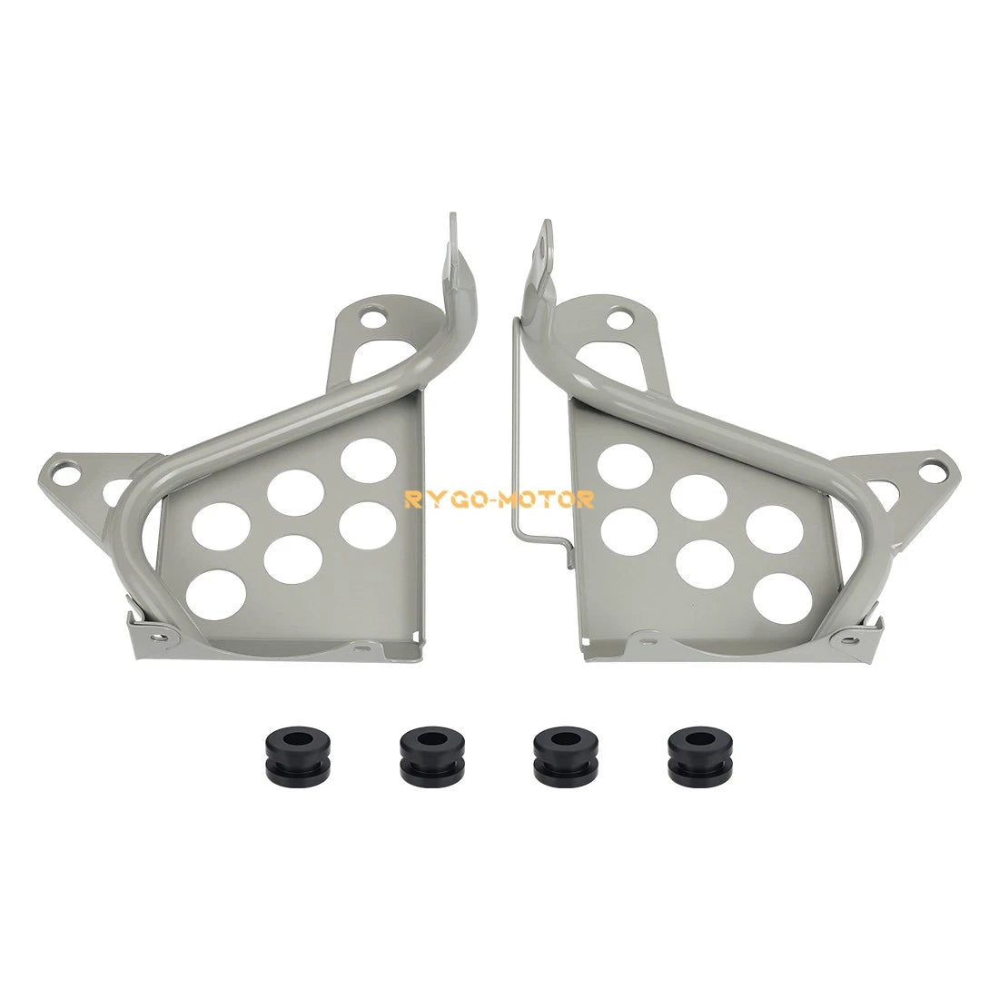 2x Heel Guards Footrest Left/Right for Yamaha Blaster 200 YFS200 (1990–2006)