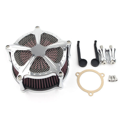 CNC Chrome Air Cleaner for Harley Touring Electra Street Glide Road King (08-16)
