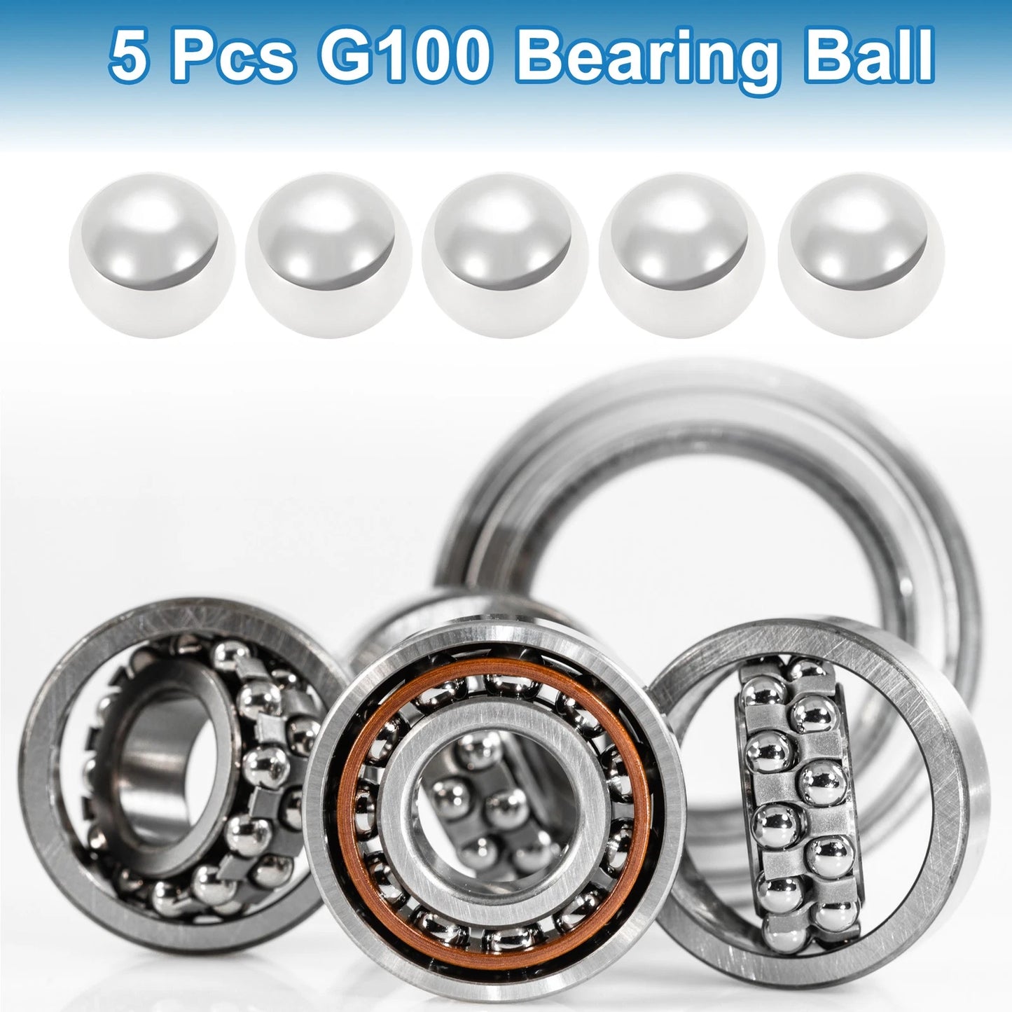 26.2mm Bearing Ball 5 x Steel G100 for G100
