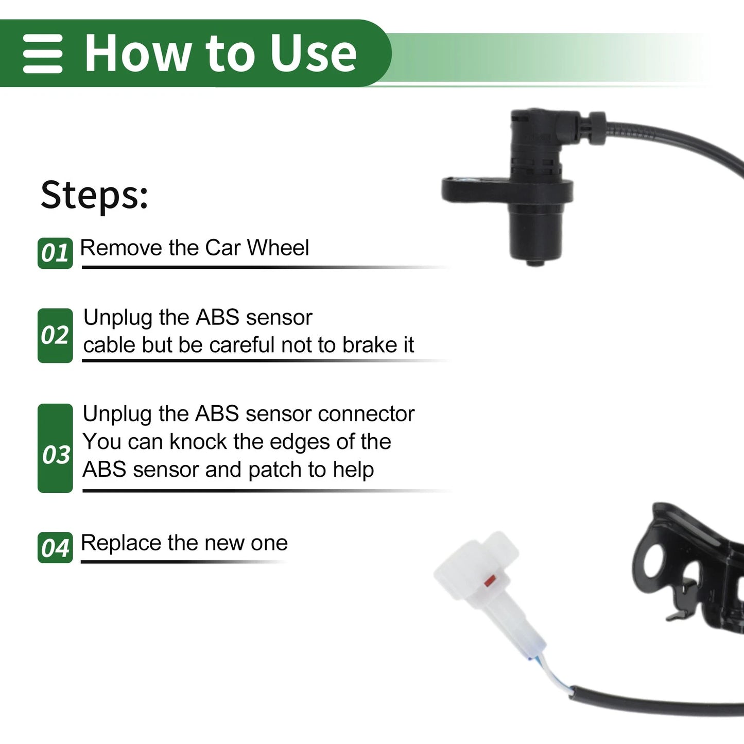 ABS Wheel Speed Sensor for Toyota Corolla (2004-2016)