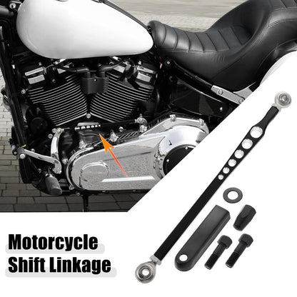 Motorcycle Lever Gear Shift Linkage / 6 Hole / Black for Harley Davidson (1980-2022)