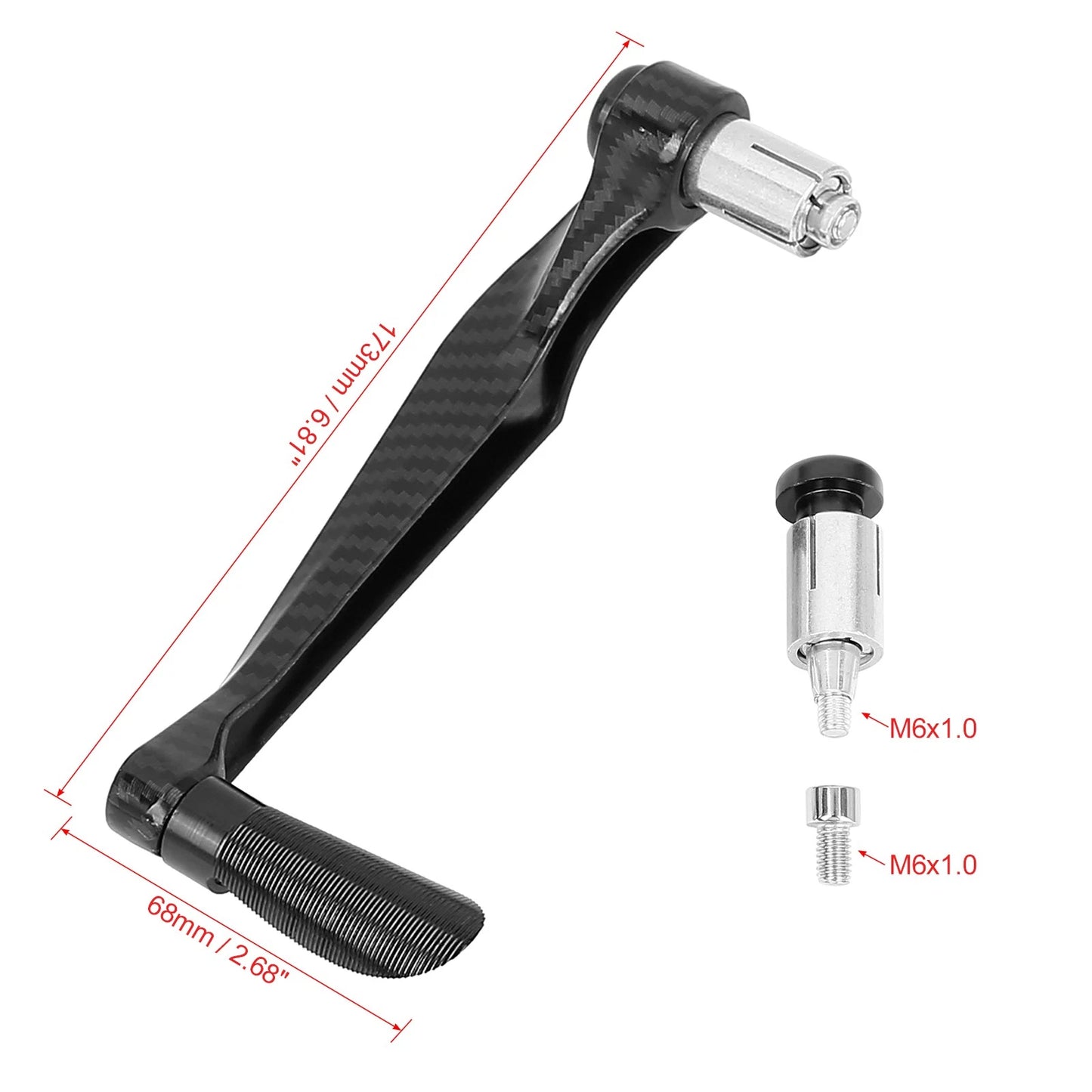 2 x 22mm 7/8" Brake Clutch Lever Protector Guard Handguards for CNC Motorcycle