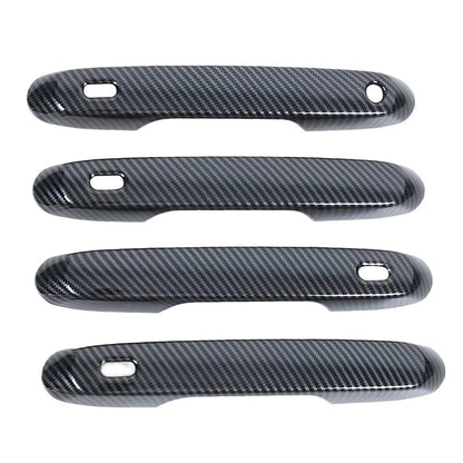 Carbon Fiber Style Door Handle Covers for Toyota Grand Highlander (2024-2025)