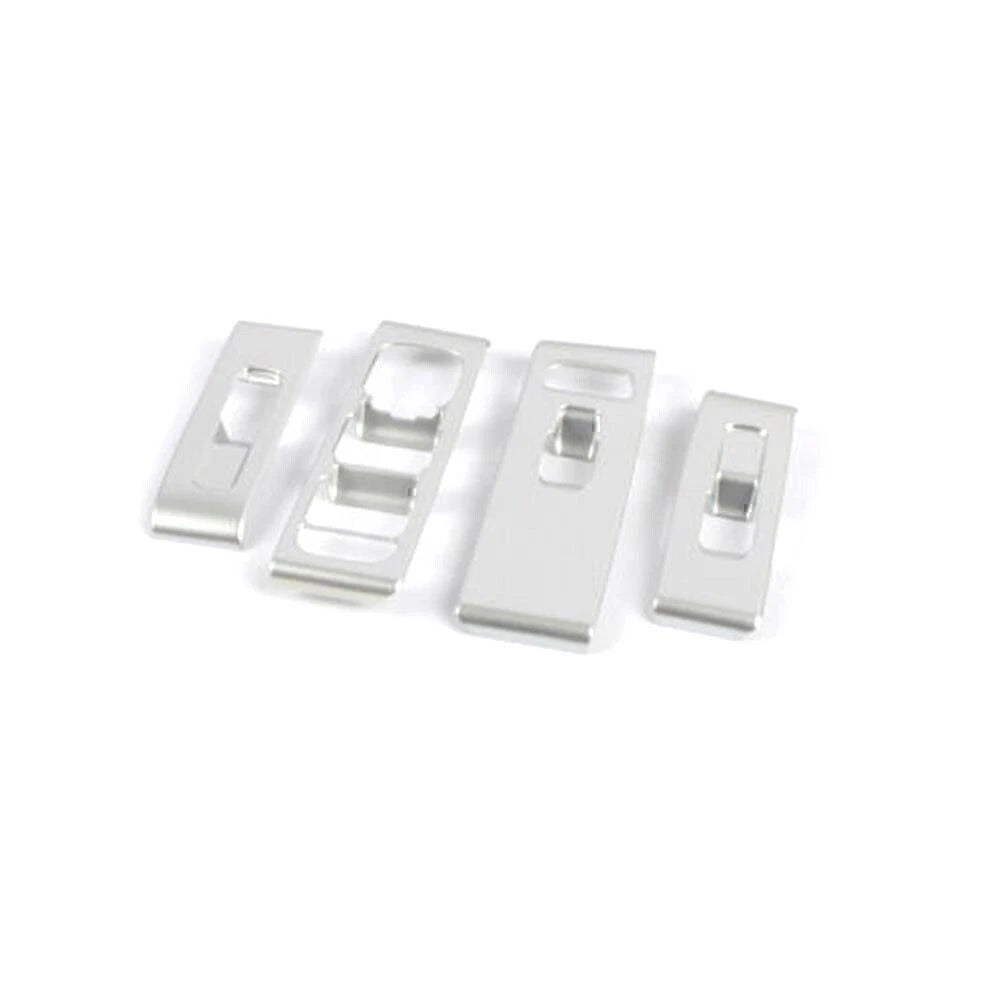 4 x Matte Silver ABS Window Switch Lock Cover Trim for Volvo XC40 (2018-2021)