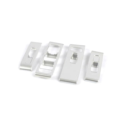 4 x Matte Silver ABS Window Switch Lock Cover Trim for Volvo XC40 (2018-2021)