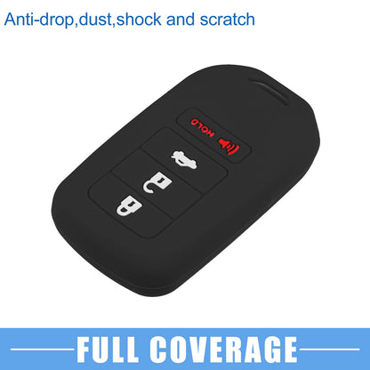 Smart Key Fob Cover Case for Honda Accord EX EXL EX-L (2013-2018) -  Black