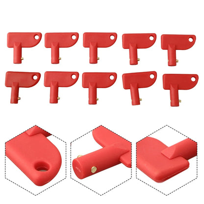 Plastic Key 10PCS for Battery Isolator Switches - Auto/Marine/Boat/Truck