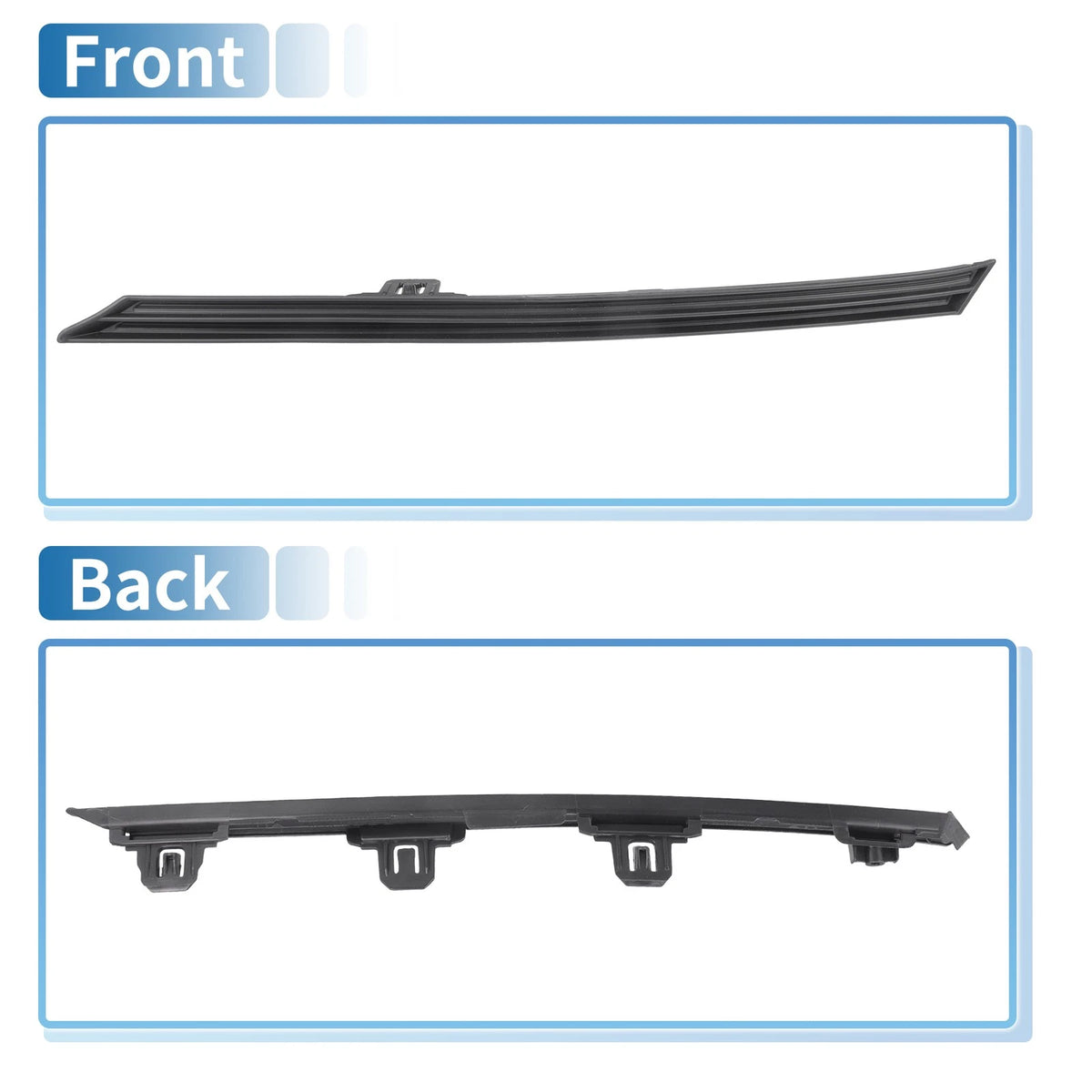 Front Grille Trim for Toyota (2016-2023) - Black Lower Bonnet Bumper Grill