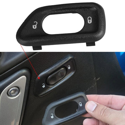 2 x Door Lock Switch Panel Trim for Jeep Wrangler (2007-2018)