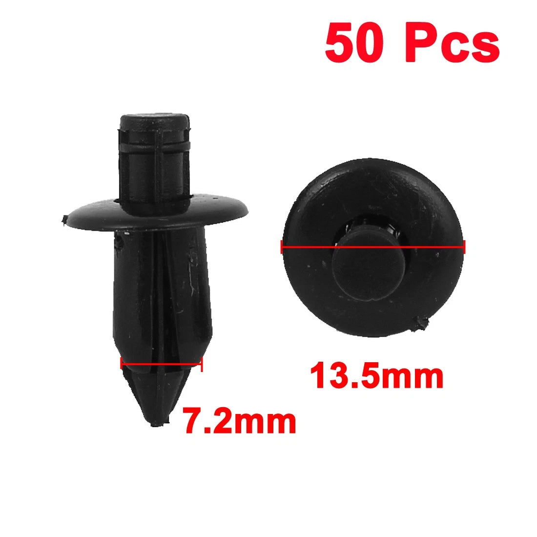 Rivets Fastener 50 Pcs Car Bumper Black Plastic for Toyota Lexus