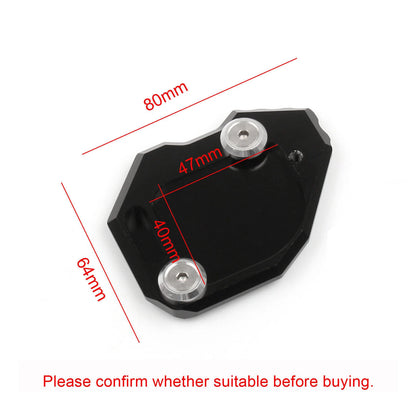 Side Stand Extension Pad for BMW F800GS 2008-2013 Black (2008-2013)
