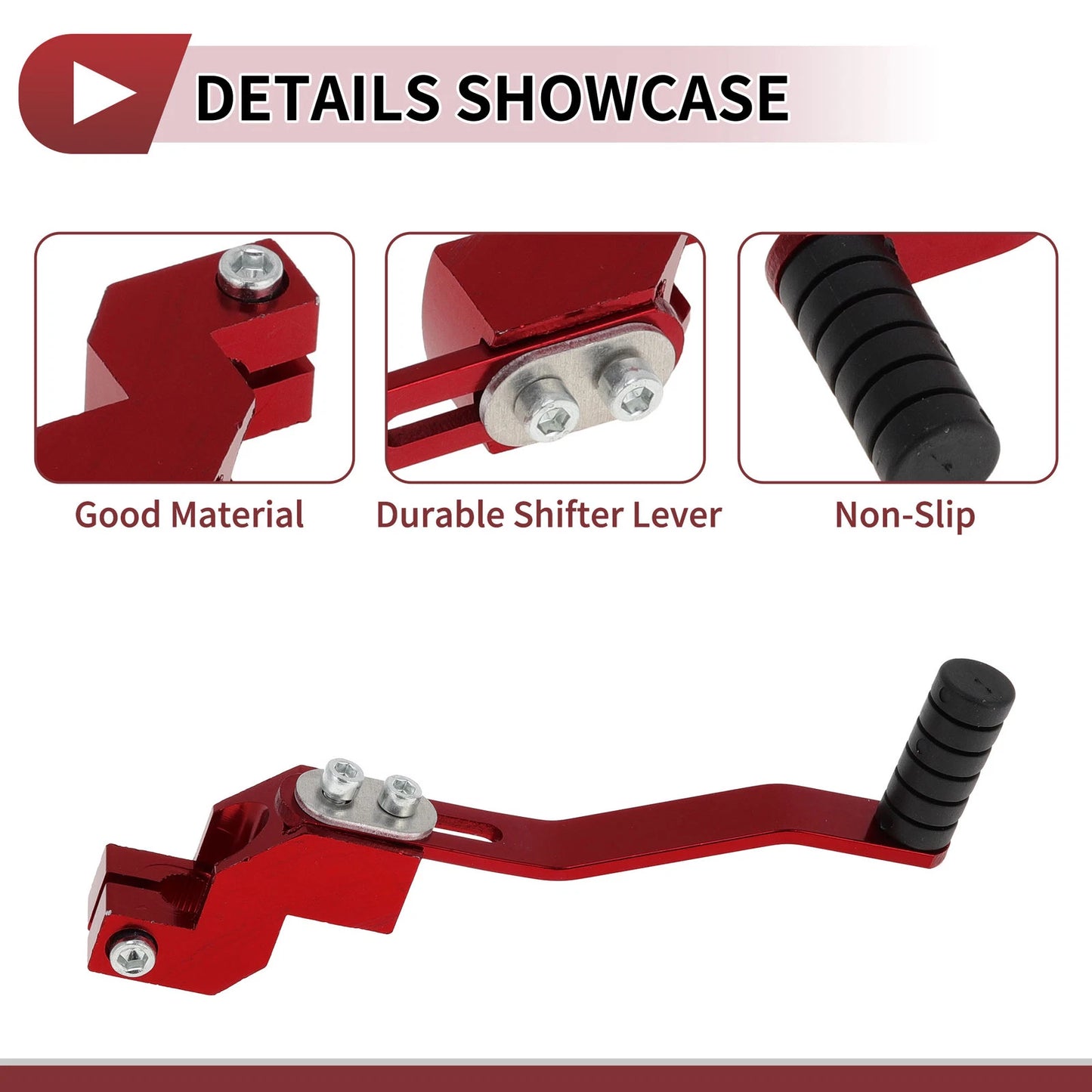 Red Folding Motorcycle Gear Shifter Lever for Honda CRF250 (2004-2023)