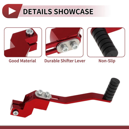 Red Folding Motorcycle Gear Shifter Lever for Honda CRF250 (2004-2023)