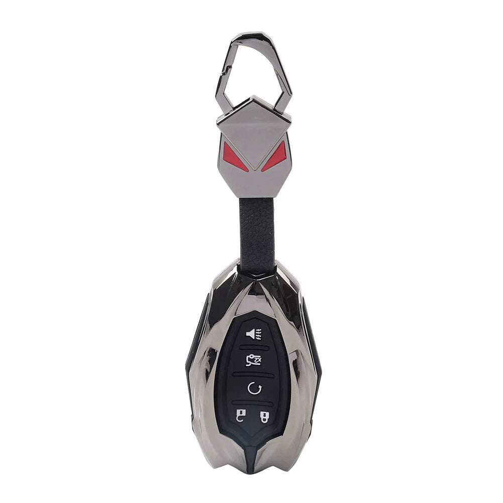 Silicone Black Key Fob Shell Cover for Chevrolet Camaro, Malibu, Cruze (2010-2023)