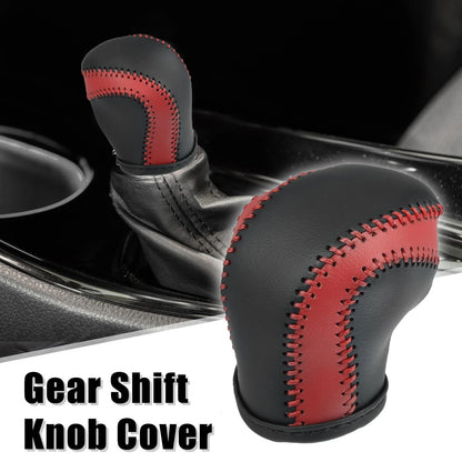 Gear Shift Knob Cover Protector Red Black for Toyota C-HR (2017–2021)