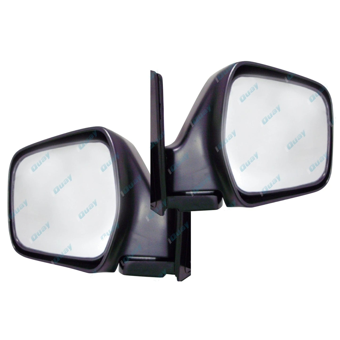 BLACK Electric Door Mirrors 2 x For Toyota Landcruiser 80 Series (1990-1998)