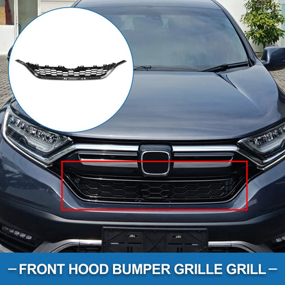 Front Hood Bumper Grille for Honda CR-V (2015) - Chrome Silver Tone Black