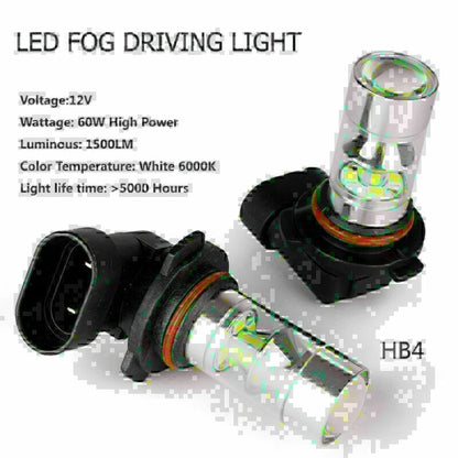 HB4/9006 60W LED Fog Driving Daytime Light Bulbs for Car