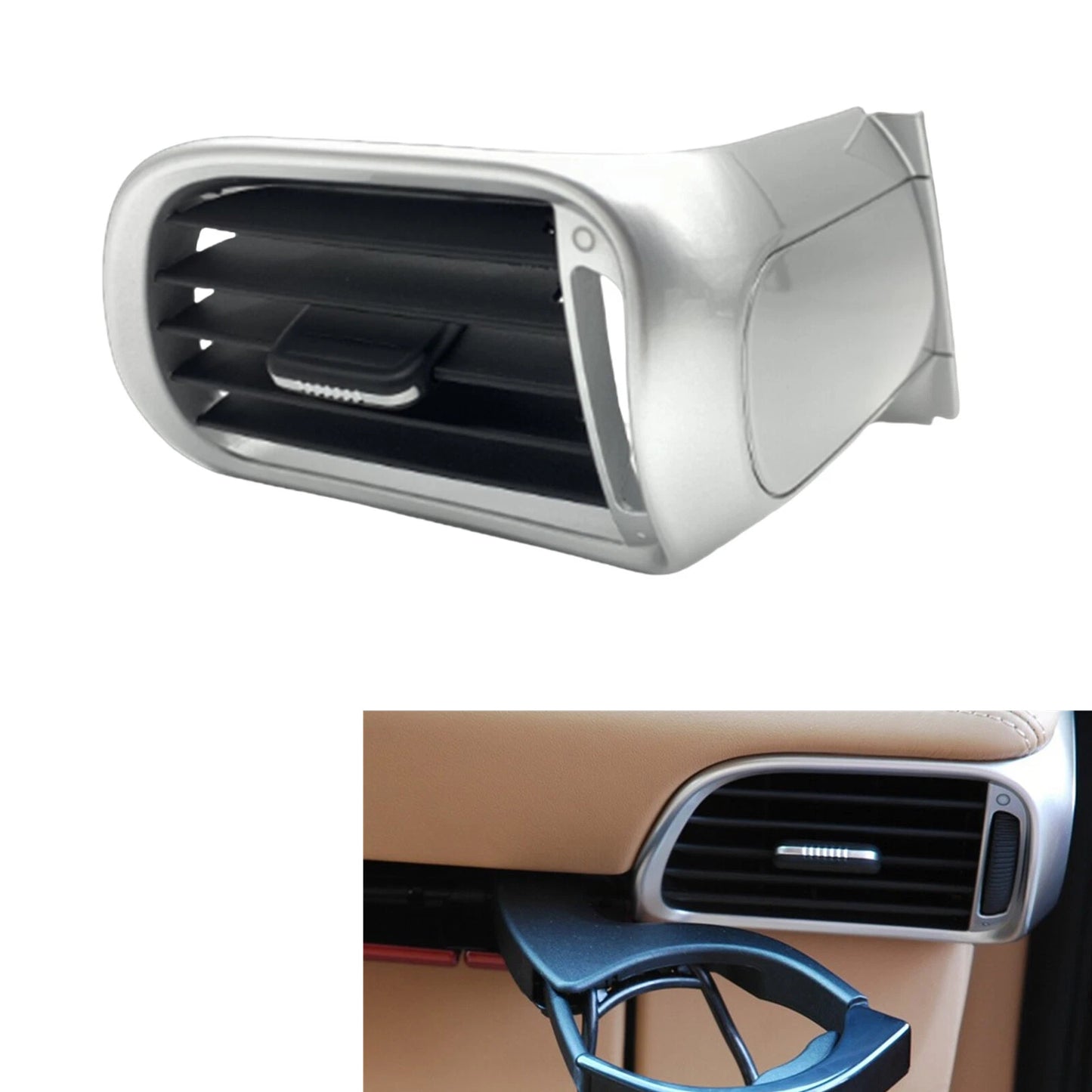 Air Vent Outlet Grille for Porsche Targa 997 (2004-2011) Silver