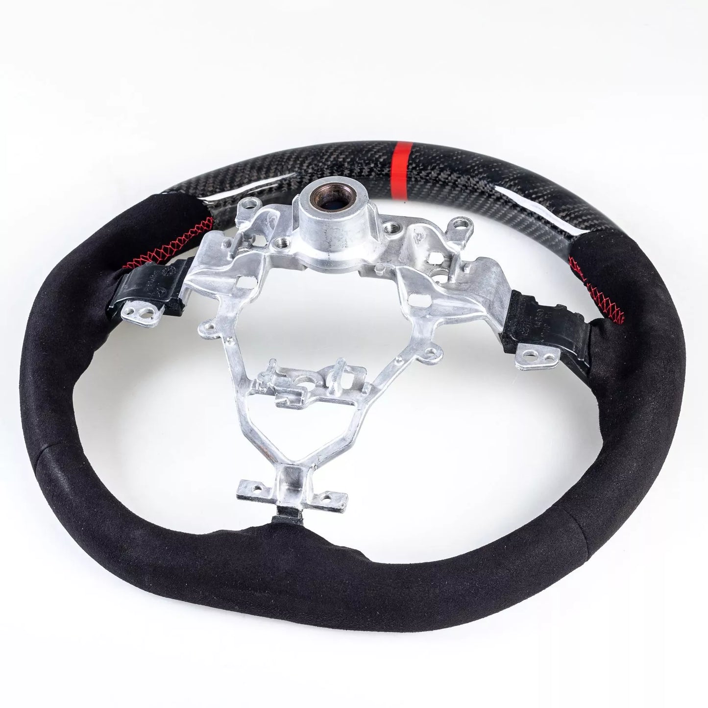 Steering Wheel Suede Red for Suzuki Swift (2018-2021)