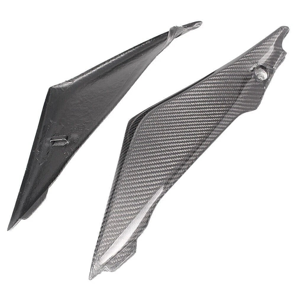 Black Carbon Fiber Tank Side Fairings Trim for Suzuki GSXR1000 (2005-2006)