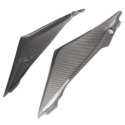 Black Carbon Fiber Tank Side Fairings Trim for Suzuki GSXR1000 (2005-2006)