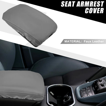Center Console Armrest Cover Pad for Toyota Highlander (2008-2013) Gray