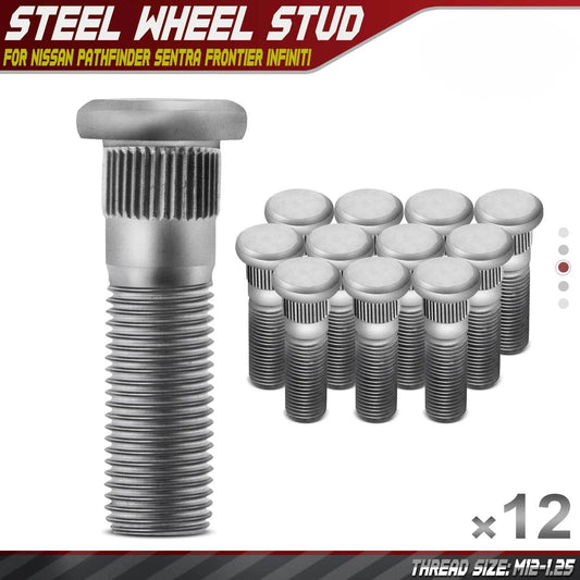 12 x Wheel Lug Stud for Nissan Pathfinder Sentra Frontier