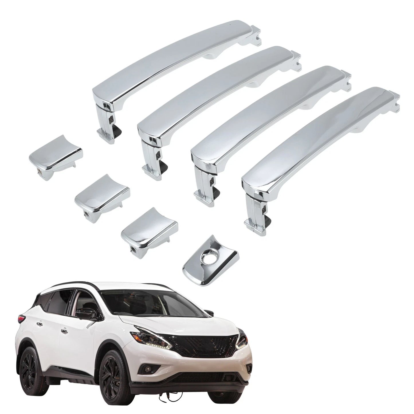 4Pcs Exterior Door Handle Set for Infiniti FX35 FX45