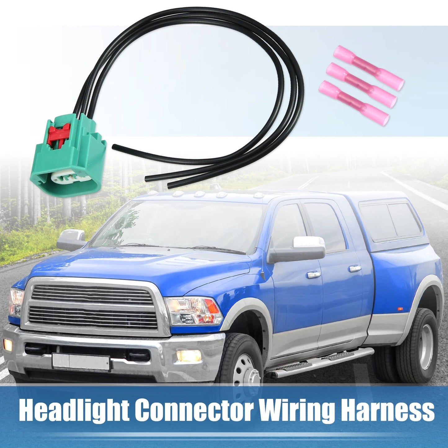 Headlight Parking Light Connector Wiring for Chrysler Jeep (2007-2017)
