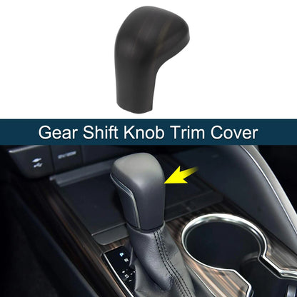 ABS Gear Shift Knob Cover Sticker Dark Brown for Toyota Camry, Corolla, Avalon
