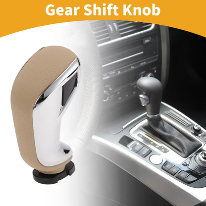 Automatic Gear Shift Knob Plastic Faux Leather for Peugeot 408 (2010-2020)