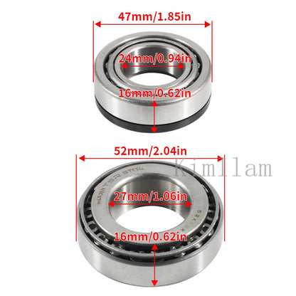 Steering Head Bearing Kit for Kawasaki KL650 KLR650 KL250 KLR250 KLX110L KLE500 (2008-2023)