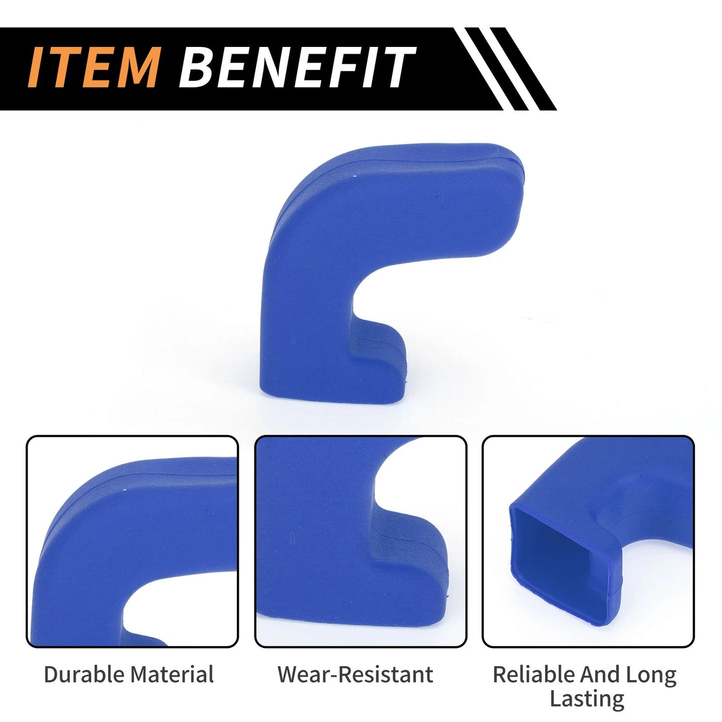 Car Bumper Tow Hook Covers for Jeep Wrangler JK JL Gladiator TJ (07-23) Blue