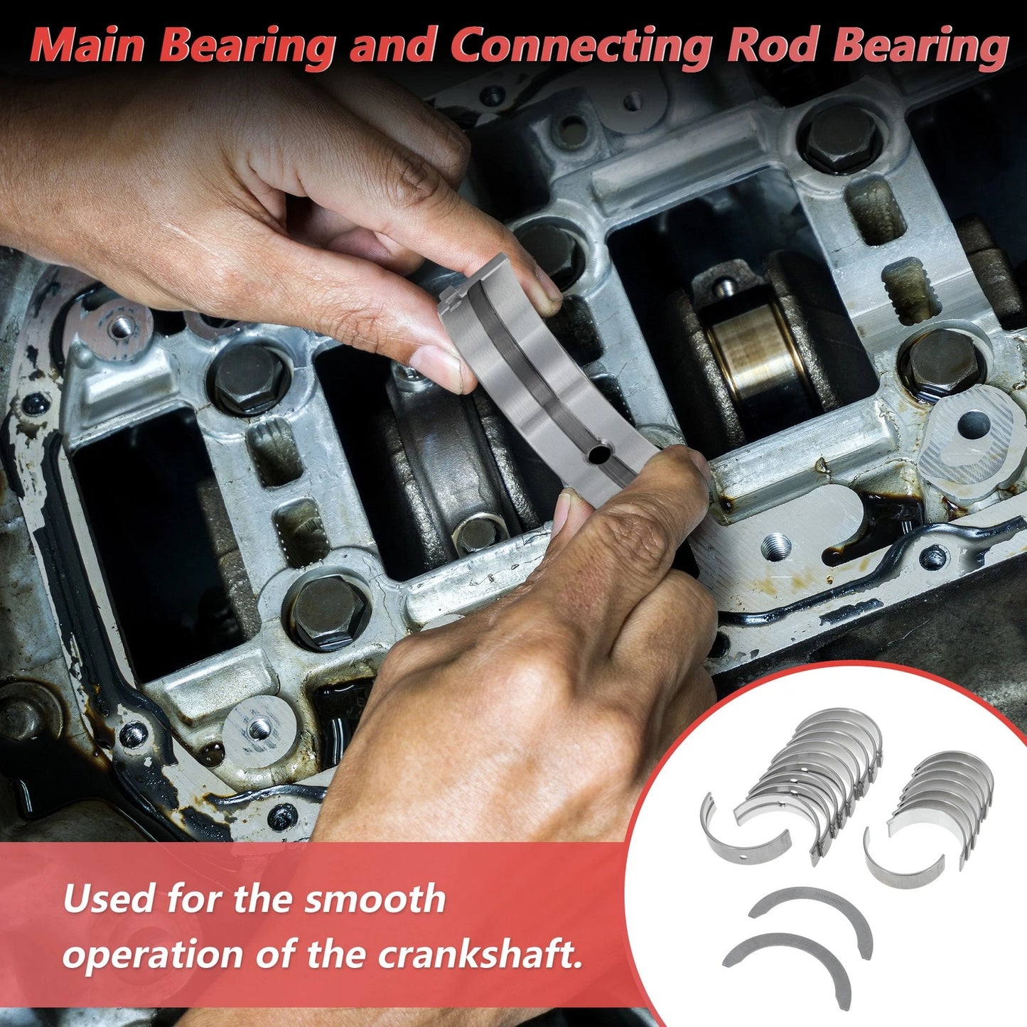 Main & Connecting Rod Bearings for Hyundai Accent (2000-2005)