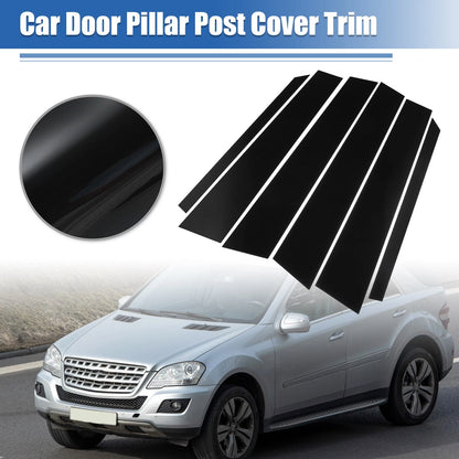 Glossy Black Car Door Window Pillar Post Covers for Mercedes-Benz M/ML-Class