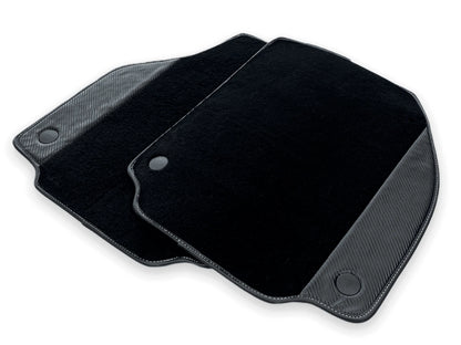 AutoWin Floor Mats for Ferrari 488 GTB Carbon Leather (2015-2022)
