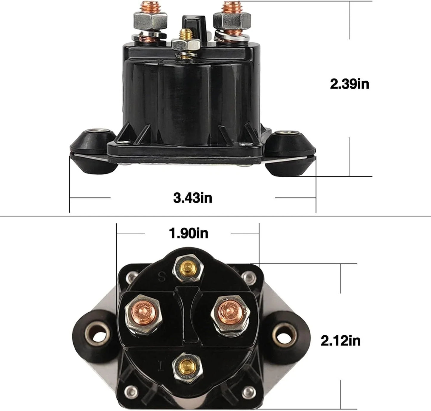 MERCURY Outboard 65-250 HP Starter Solenoid Relay for Mercury Models