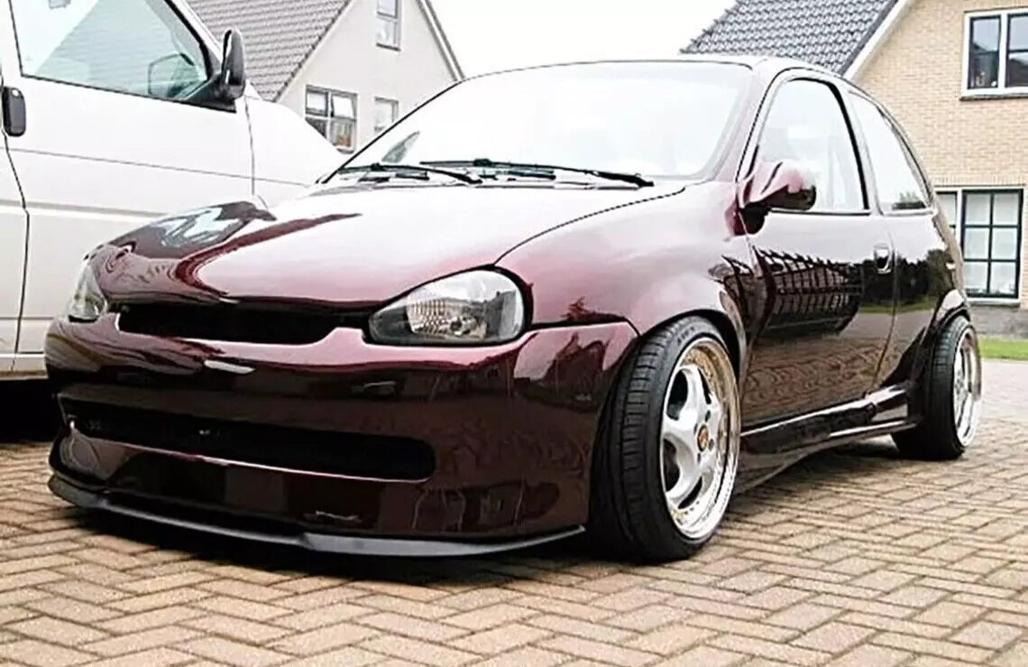 x3 Front Bumper Lip for Opel Corsa B (1993-2000)