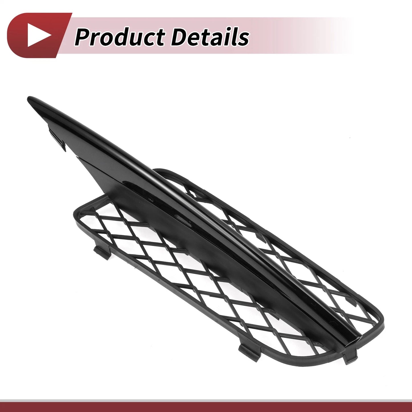 1 Pc Front Left Fog Light Grill for BMW X5 (2007-2010) Black